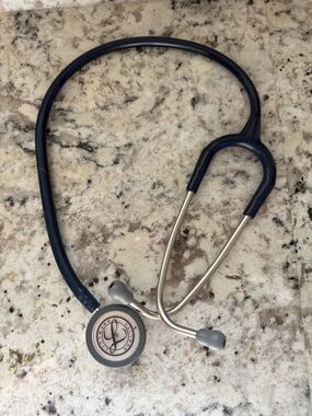 Dark Blue Stethoscope - Medical Listening Instrument